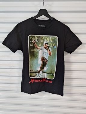 Official Morgan Wallen One Night At A Time World Tour Double Sided T Shirt Small